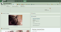 Desktop Screenshot of desertspringtime.deviantart.com