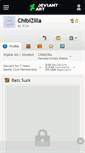 Mobile Screenshot of chibizilla.deviantart.com