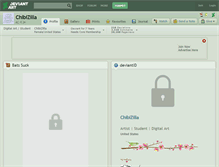 Tablet Screenshot of chibizilla.deviantart.com
