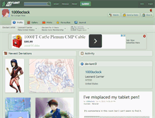 Tablet Screenshot of 1000oclock.deviantart.com