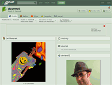 Tablet Screenshot of dtrammell.deviantart.com