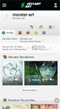 Mobile Screenshot of monster-art.deviantart.com