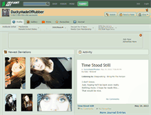 Tablet Screenshot of duckymadeofrubber.deviantart.com