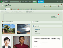Tablet Screenshot of angelforu.deviantart.com