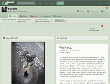 Tablet Screenshot of finprint.deviantart.com