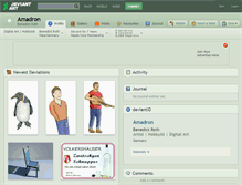 Tablet Screenshot of amadron.deviantart.com