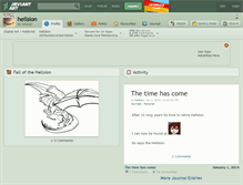 Tablet Screenshot of hellsion.deviantart.com