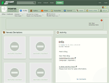 Tablet Screenshot of moeres.deviantart.com