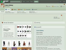 Tablet Screenshot of liara-halsey.deviantart.com