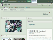 Tablet Screenshot of dollfie-club.deviantart.com