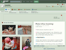 Tablet Screenshot of leucism.deviantart.com