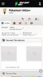 Mobile Screenshot of pokemon-yellow.deviantart.com