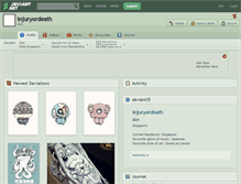 Tablet Screenshot of injuryordeath.deviantart.com