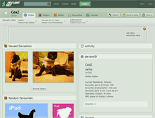Tablet Screenshot of ceaz.deviantart.com