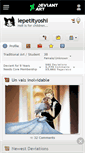 Mobile Screenshot of lepetityoshi.deviantart.com