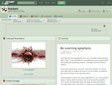Tablet Screenshot of krackers.deviantart.com