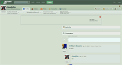 Desktop Screenshot of cloudyfox.deviantart.com