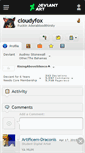 Mobile Screenshot of cloudyfox.deviantart.com