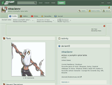 Tablet Screenshot of ninaclaww.deviantart.com