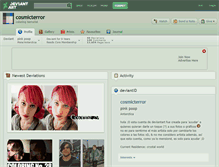 Tablet Screenshot of cosmicterror.deviantart.com