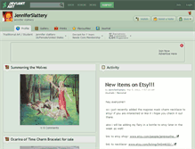 Tablet Screenshot of jenniferslattery.deviantart.com