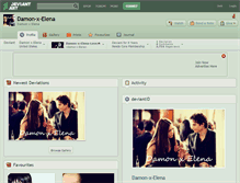 Tablet Screenshot of damon-x-elena.deviantart.com