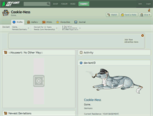 Tablet Screenshot of cookie-ness.deviantart.com