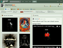 Tablet Screenshot of mistertrece.deviantart.com