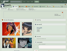 Tablet Screenshot of dread75.deviantart.com