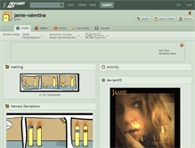 Tablet Screenshot of jamie-valentina.deviantart.com