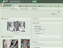 Tablet Screenshot of iheart-you.deviantart.com