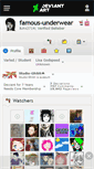 Mobile Screenshot of famous-underwear.deviantart.com