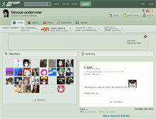 Tablet Screenshot of famous-underwear.deviantart.com
