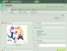 Tablet Screenshot of nekoshota.deviantart.com