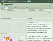 Tablet Screenshot of deidarathesweet.deviantart.com