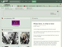 Tablet Screenshot of celticice.deviantart.com