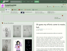 Tablet Screenshot of crystalviolet500.deviantart.com