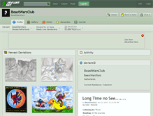 Tablet Screenshot of beastwarsclub.deviantart.com