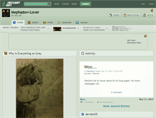 Tablet Screenshot of mephadow-lover.deviantart.com