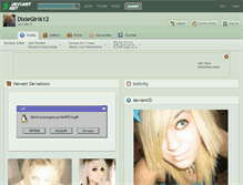 Tablet Screenshot of dixiegirl612.deviantart.com