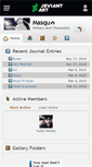Mobile Screenshot of masqu.deviantart.com