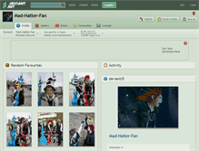 Tablet Screenshot of mad-hatter-fan.deviantart.com