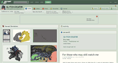 Desktop Screenshot of gl1tch-cr3at0r.deviantart.com