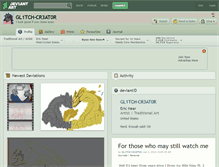 Tablet Screenshot of gl1tch-cr3at0r.deviantart.com
