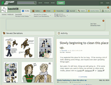 Tablet Screenshot of bassist08.deviantart.com