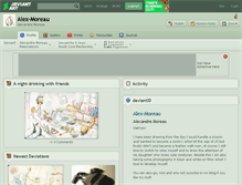 Tablet Screenshot of alex-moreau.deviantart.com