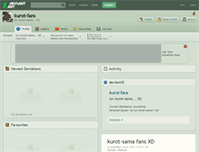 Tablet Screenshot of kurot-fans.deviantart.com