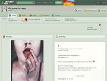 Tablet Screenshot of himawari-chaan.deviantart.com