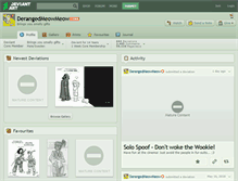 Tablet Screenshot of derangedmeowmeow.deviantart.com