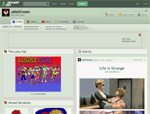 Tablet Screenshot of jailsxcream.deviantart.com